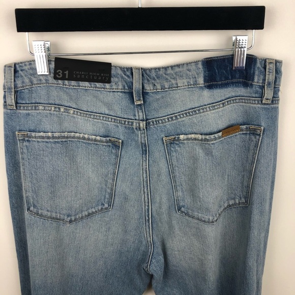 Sanctuary Charli High Rise Light Wash Jeans NWT - Picture 4 of 7